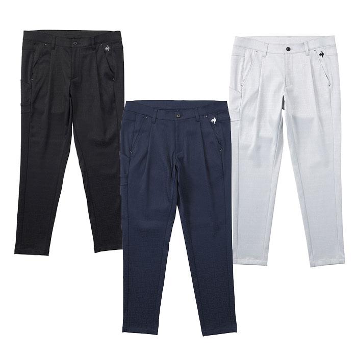 ルコックスポルティフ ゴルフウェア ジャガード ジョガーパンツ QGMWJD05 メンズ テーパード ジャガード柄 2023年モデル 秋冬