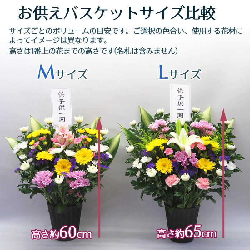 お供えバスケット Sサイズ お彼岸 花 供花 アレンジ お悔やみ 枕花 命日 法事 仏花 菊 花 盛花 フラワー アレンジメント お盆 送料無料■お供えバスケットS■ |  | 04