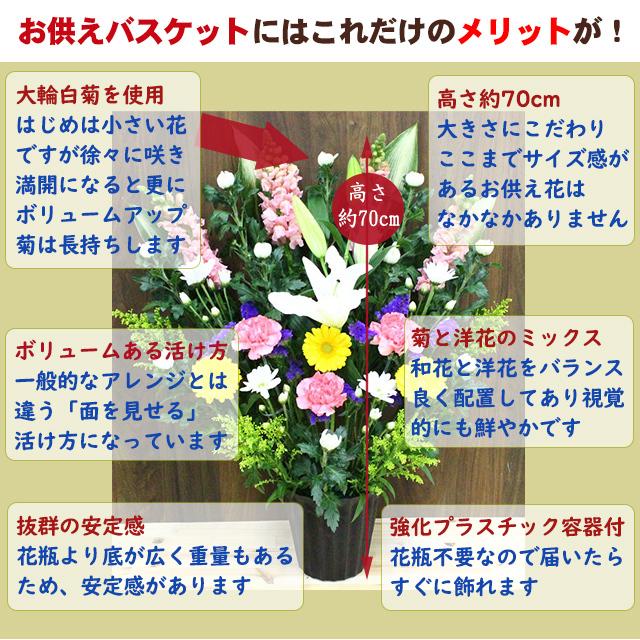 独特な お供えバスケット お盆 白 フラワー レンジメント ア ユリ 花 仏花 法事 仏事 命日 枕花 アレンジ お悔やみ 8000円 ボリューム抜群 供花バスケット 供花バスケット 新盆 初盆に 生花 Dailylimousine Vn