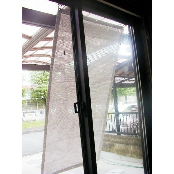 ハトメ加工の大型日よけクールブラインドアクティブ185×200　超軽量　送料無料　紫外線95％日射熱８１％カット　大きいシェード　タープ |  | 03