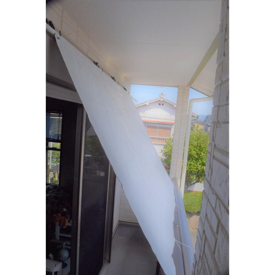 ニッテキ日よけ　クールブラインドライト126×180ｃｍ　遮熱　紫外線・日射熱カット性能はそのままにお求めやすくなったタープ式日除け　日本テキスタイル製 |  | 04