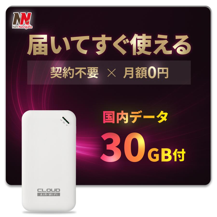 チャージ式WiFi リチャージ プリペイド 国内データ30GB付き 365日間