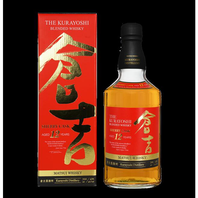 倉吉 マツイブレンデッドウイスキー シェリーカスク12年 43％ 松井酒造