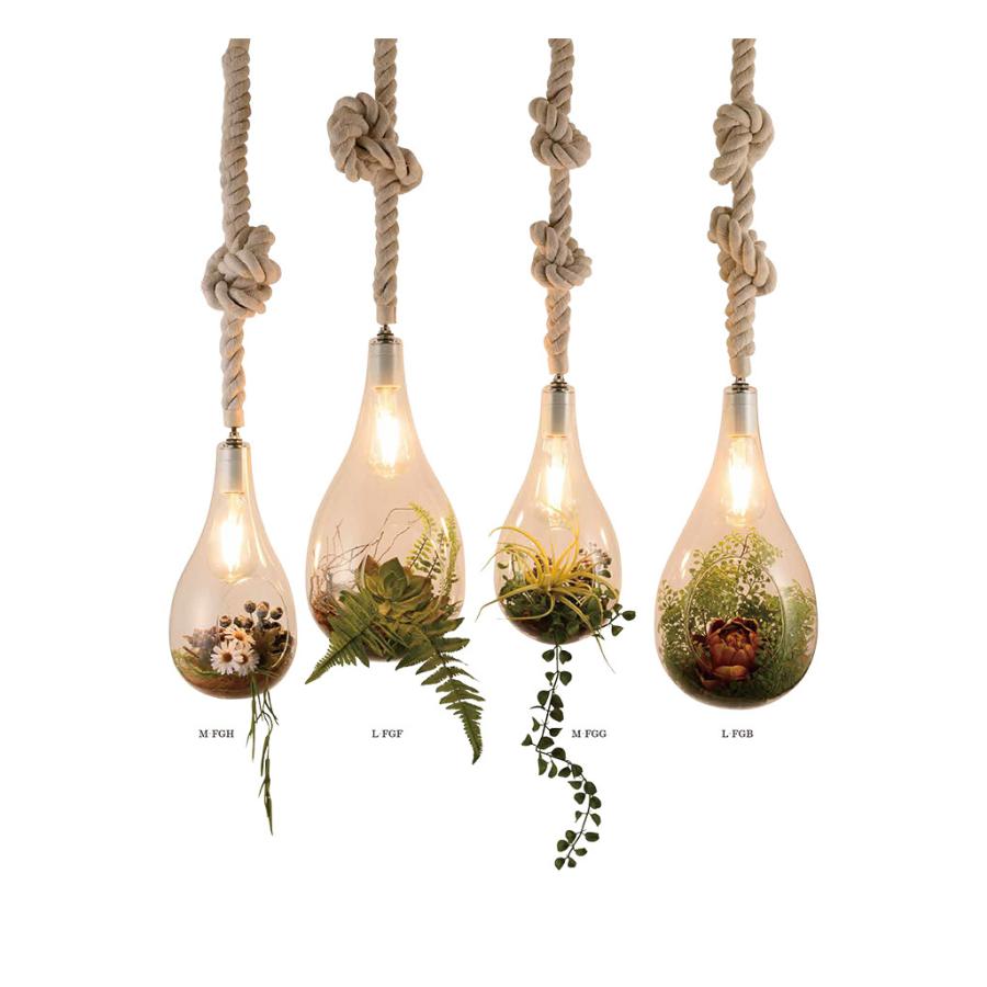 スワン電器 APE-020 BOTANIC HANGING LIGHT with FAKEGREEN L