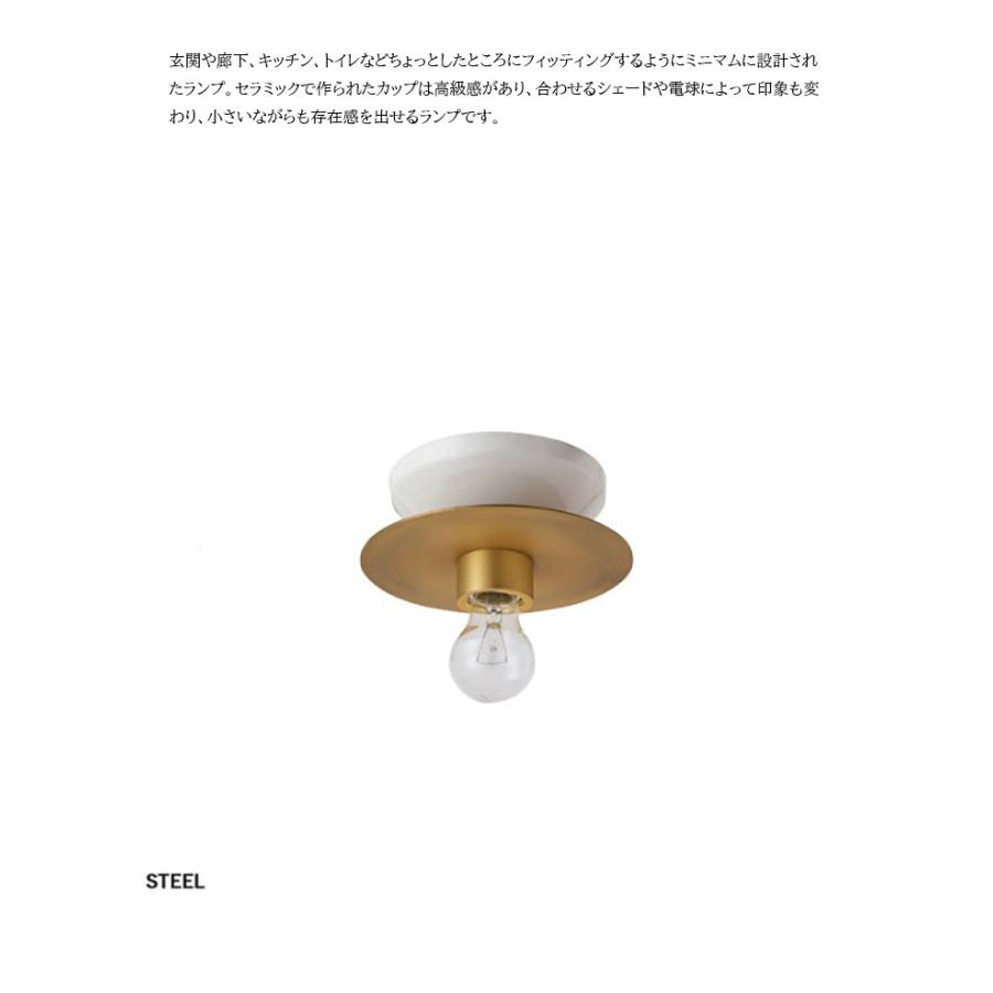 HERMOSA ハモサ PICCOLA ピッコラシーリングランプ スチールシェード