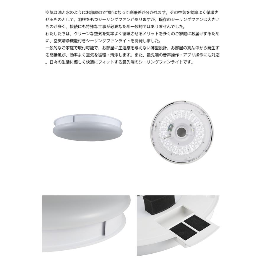 空気清浄機能付シーリングライト、UZUKAZE うずかぜFCE550WH 楽天市場】UZUKAZE 3 うずかぜ3 14畳 LED シーリングファン FCE