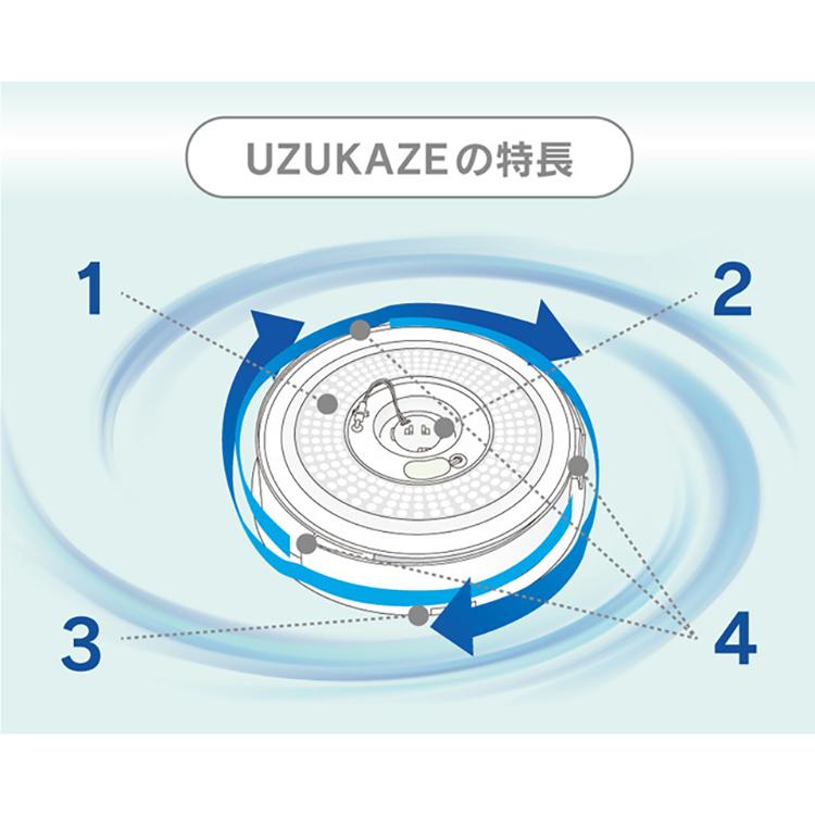 スワン電器 FCE-555BR UZUKAZE ウズカゼ シーリングファン ブラウン