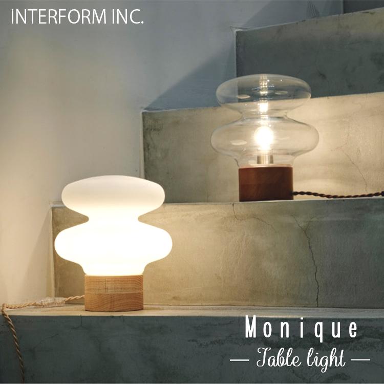 INTERFORM インターフォルム Monique モニーク テーブルライト クリア