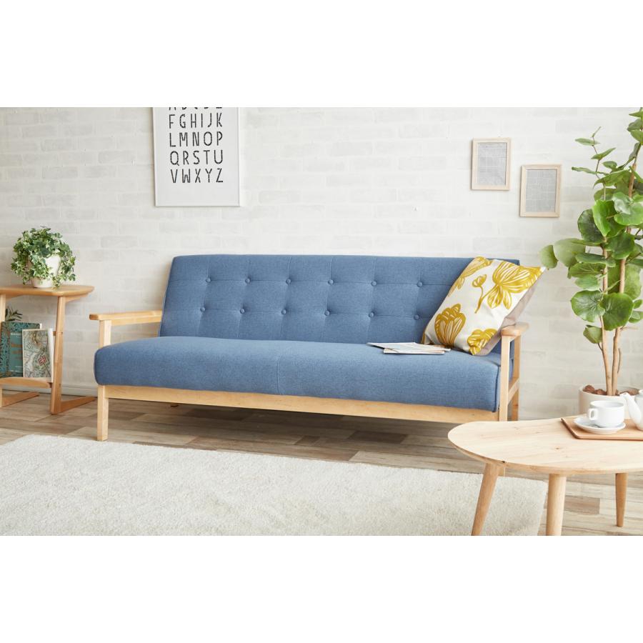 【送料無料】NEW RETRO 3人掛けソファ　ブルー 楽天市場】【MAX50％OFF! 10/14 20:00 ~ 20:59まで☆】ソファ