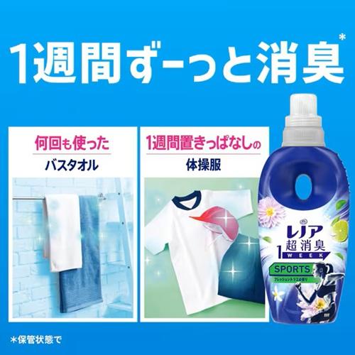 柔軟剤 レノア 詰め替え 大容量 P\u0026G レノア超消臭 1week SPORTS フレッシュシトラスの香り つめかえ用 超特大サイズ 1380ml 6個の画像