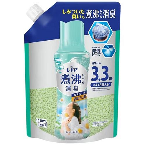 P&G レノア 煮沸レベル 消臭 抗菌ビーズ 部屋干し 花とおひさまの香り つめかえ用 超特大 1410ml : ニットーネットストア ...