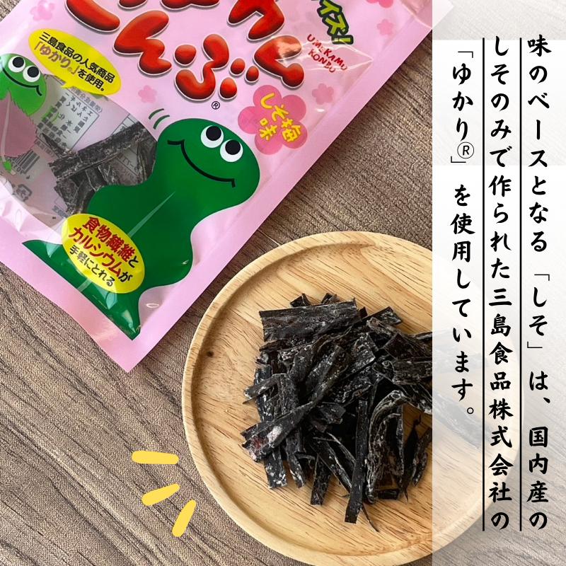 梅カムこんぶ しそ梅味 Lサイズ 30g×3個セット 上田昆布 (0) メール便
