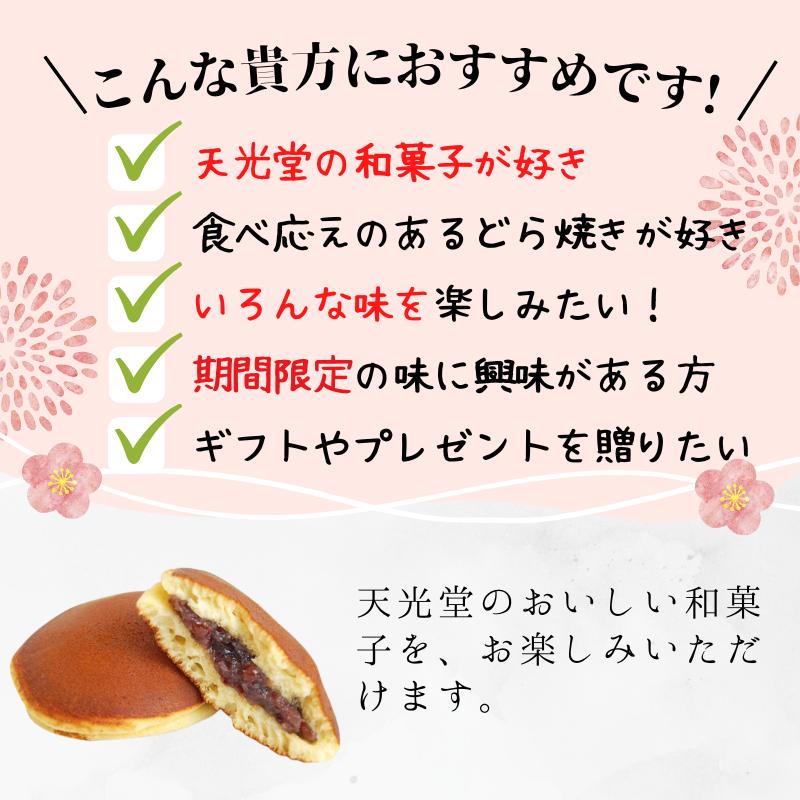 4月 価格リニューアル）天光堂 どら焼き 5種×1個詰め合わせ セット
