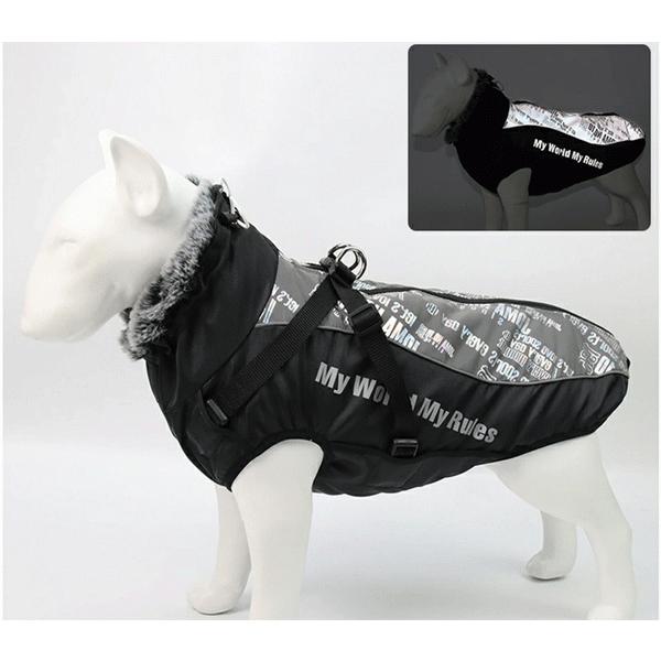 犬服 犬 ハーネス 冬 中型犬 大型犬 コート ドッグウェア 冬