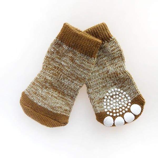 犬靴下 ソックス くつした 滑り止め ゴム付き 室内 62 Off ハイソックス ロングソックス 中型犬 1セット4枚入 大型犬 黄緑色 メール便送料無料 S Xl 小型犬