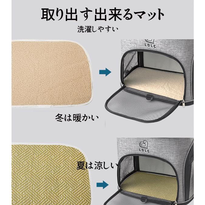 LDLC猫キャリーバック バックパック ペットリュック型キャリー Mサイズ