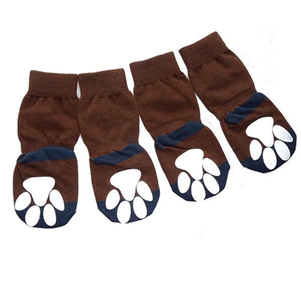 激安通販販売 犬靴下 ソックス くつした 滑り止め ゴム付き 室内 ハイソックス ロングソックス 小型犬 中型犬 大型犬 2xl 5xlサイズ1セット4枚入 メール便送料無料 Desiznworld Com