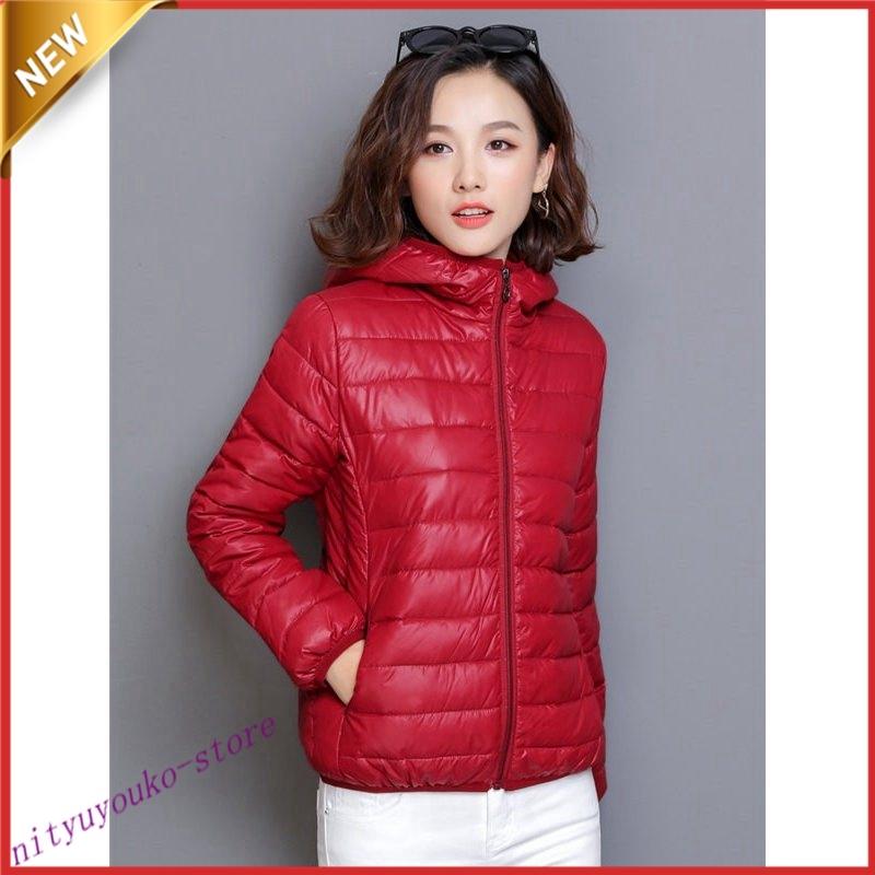 ダウンジャケット レディース 軽量 ウルトラ ライトダウン フェザー アウタージャケット ショート丈 秋冬 防寒 フード付き 登山 Fitnvs One Leaf 通販 Yahoo ショッピング