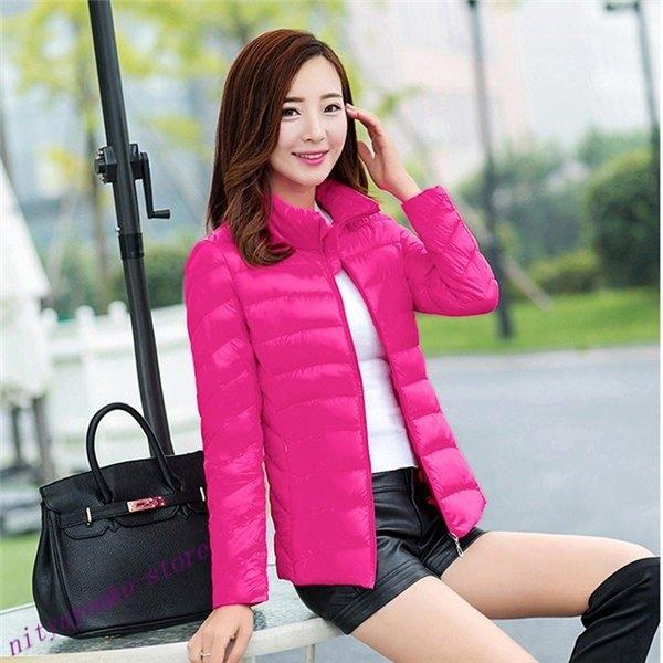 爆安 秋冬 レディース 防寒 ショート丈 ダウンジャケット ウルトラ 軽量 登山 立襟 アウタージャケット ライトダウン フェザー コート アウター
