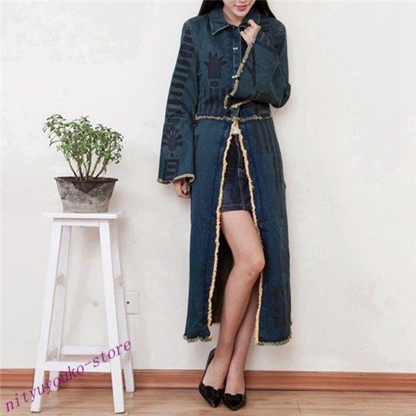 人気ランキング デニムコート レディース ロングコート チェスターコート 大きいサイズ カジュアル 秋 春 大人 上品 ゆったり ジャケット Fitnvs One Leaf 通販 Yahoo ショッピング