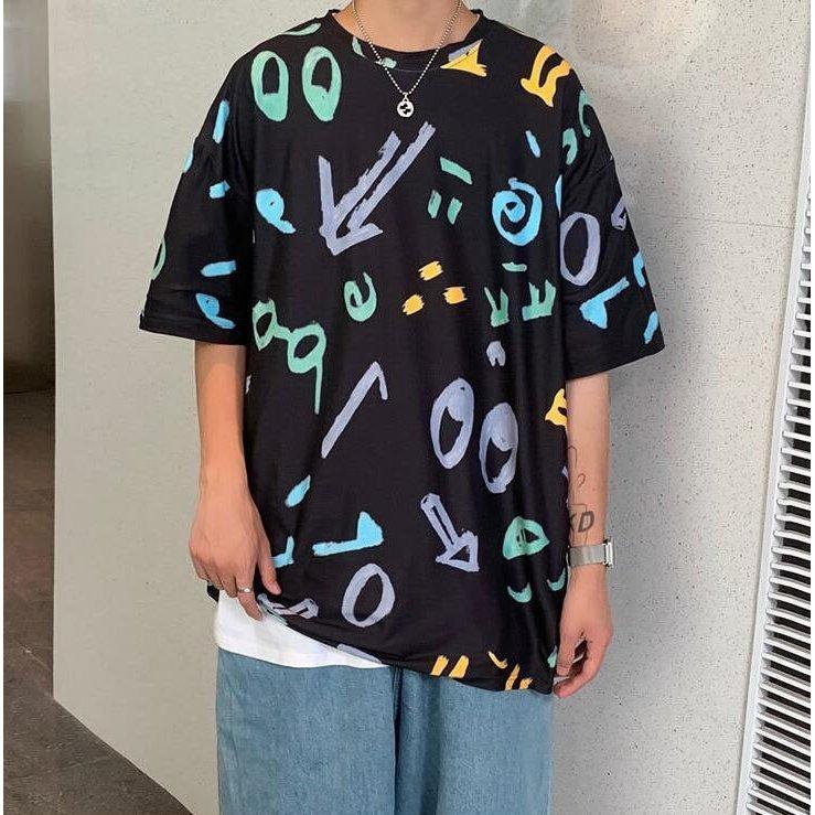 Tシャツ メンズ 半袖 イラストtシャツ ビッグシャツ トップス シンプル カジュアル おしゃれ 夏 夏服 通学 代引不可 Fsunans One Leaf 通販 Yahoo ショッピング