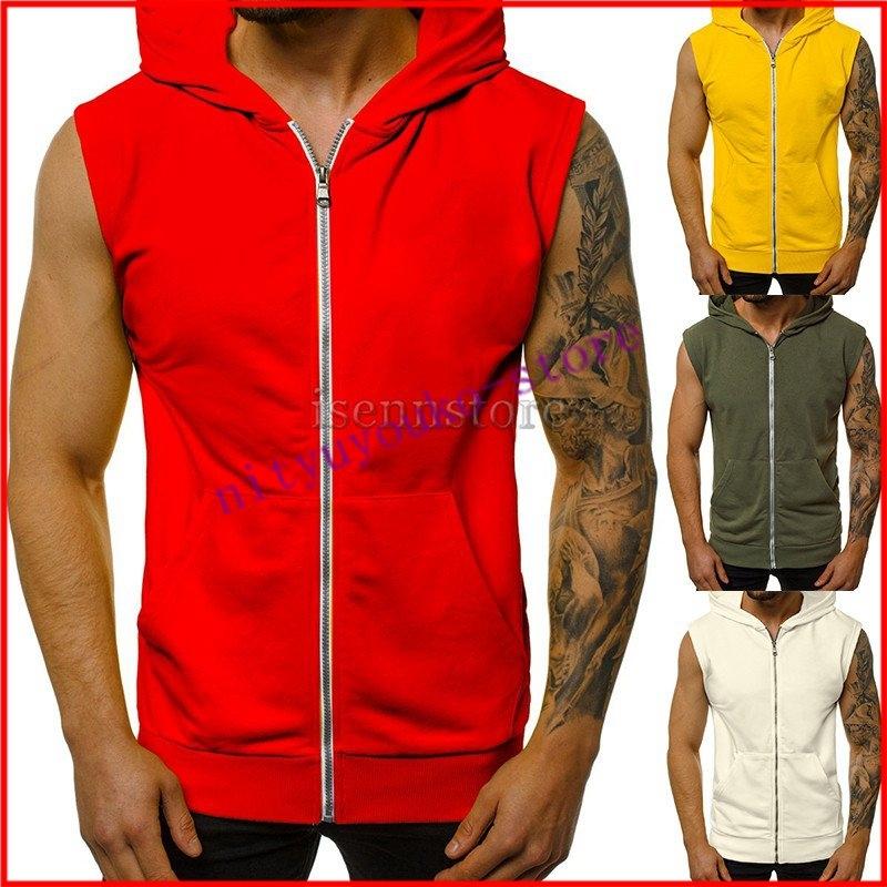 カタログギフトも ベスト ジレ ノースリーブ ベスト トップス メンズ フード ジップパーカー ノースリーブパーカー 無地 メンズ ベスト スエット フード付 袖なしジップアップパーカー 新作 メンズ 前開き ベスト スポーツ カジュアル Www Threeriversofs Com