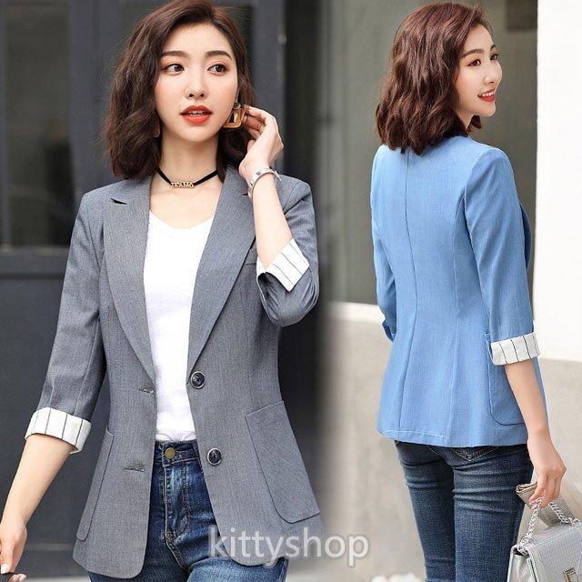 ジャケット レディース 夏 ベージュ グレー テーラードジャケット 7分袖 通勤 オフィス サマージャケット 30代 40代 無地 Nit Kitoya One Leaf 通販 Yahoo ショッピング