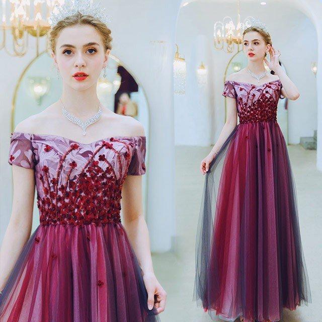 ファッション ポイントキャンペーン中 ボートネック オフショルダー ロングドレス チュール Aライン 着痩せ イブニングドレス 代 30代 40代 パーティードレス 二次会 お呼ばれ Wfzozyp7na Www Boulevardrestaurants Com