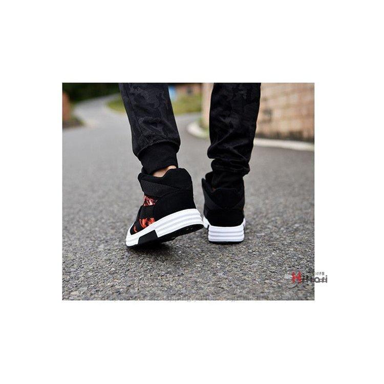 ハイカットシューズ メンズ スニーカー カジュアルシューズレースアップ 運動靴 ダンス ウォーキング お兄系 Nit107 Hikmtj One Leaf 通販 Yahoo ショッピング