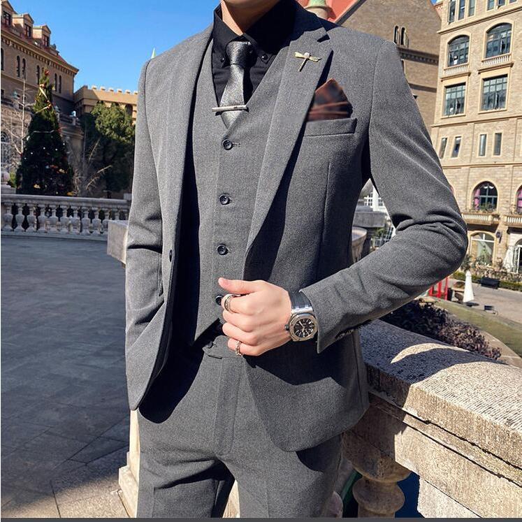 品質満点 タキシード スーツ メンズ 紳士服 礼服 スリーピース メンズスーツ フォーマル ビジネス セレモニースーツ オフィス 通勤就活面接 カジュアル 上品 お呼ばれ 結婚式 二次会 スリム 30代40代 大人 大きいサイズ パンツスーツ 3点セット おしゃれスーツ