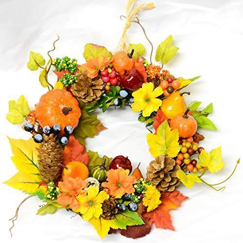 超美品 Lulu S ルルズ 秋の収穫祭ハロウィンリース フラワーギフト アーティフィシャルフラワー ナチュラルリース サイ お歳暮 Web Escgroup Com