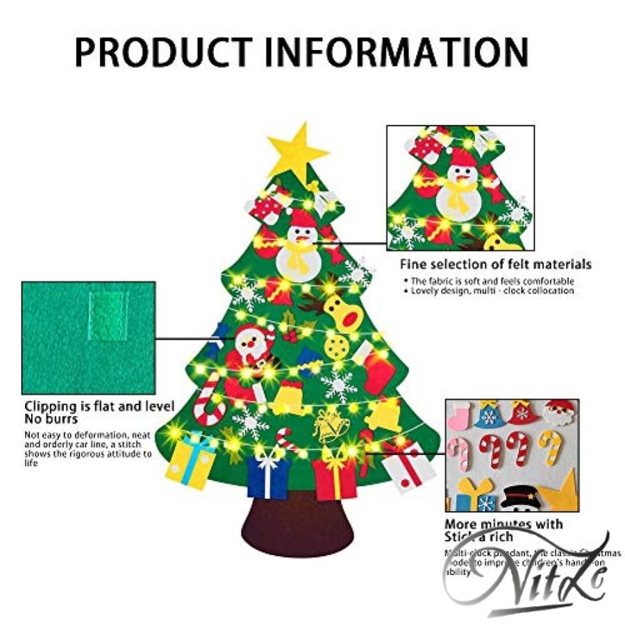 日本最大級の品揃え クリスマスデコレーション Diy フェルトクリスマスツリー フェルトクリスマス ツリー フェルト布 クリスマス飾り 壁掛 知育おもちゃ Dprd Jatimprov Go Id