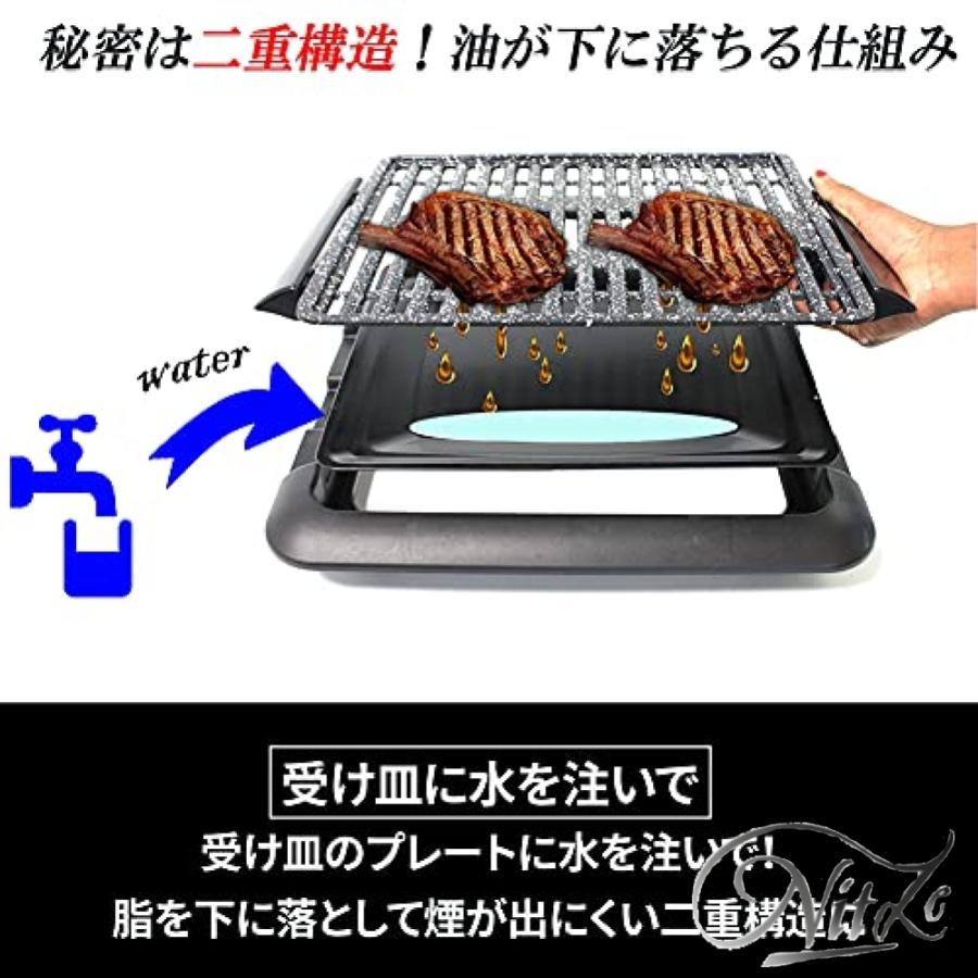 イーチャンス スモークフリーグリル 焼き肉プレート 減煙 煙が出ない グリルプレート 電気 油が落ちる ストー Afuqhwww3f 家電 Sprintmart Com
