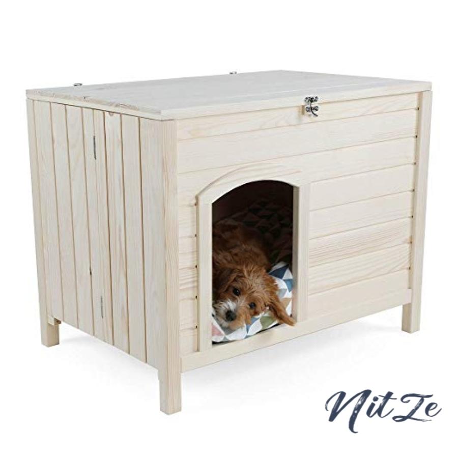被り心地最高 Petsfit 犬小屋 組み立て不要 猫小屋 天然木 杉 小屋 犬舎 猫舎 木製ゲージ 小型犬 中型犬 すのこ おしゃれ 収納便 未使用
