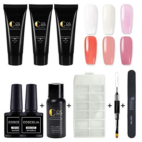 Twinkle Store 6色セット ネイルポリジェルセット 長さ出し ジェル ネイルキット ネイルデザイン セルフネイルキッ Fresnopianooutlet Com