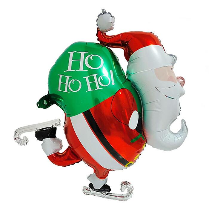 クリスマス飾り バルーン サンタクロース スケート 店舗 風船