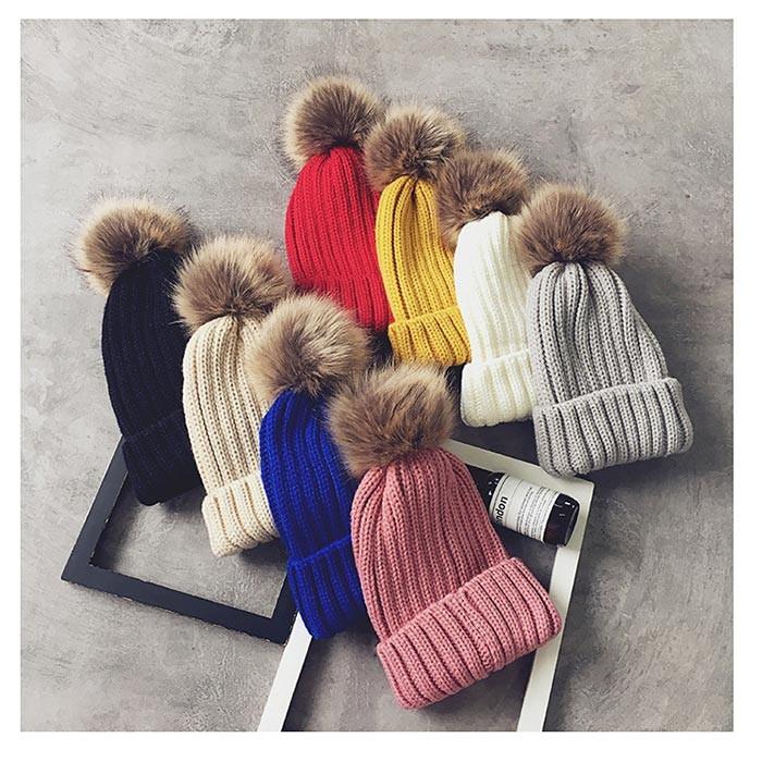 新品未使用タグ付き　アイボリー ニット帽 ポンポン付き milsa（ミルサ） 洗濯機で洗える ポンポン付き 2WAY ニット帽 ポンポン