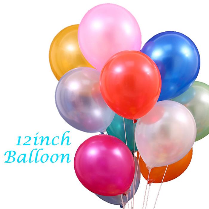 バルーン 風船 12インチ 30cm 同色10個入り パールカラー 誕生日