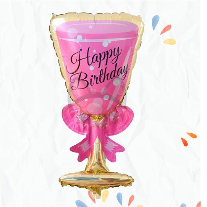 バルーン 風船 シャンパングラス ハッピーバースデー グラス 誕生日会 女子会 パーティー イベント お祝い ワイングラス Niuniu 通販 Yahoo ショッピング