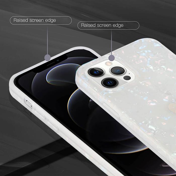 オーロラ ケース 極薄 シェル iPhone12Promax キラキラ カバー 12プロ