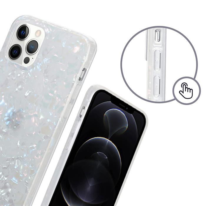 オーロラ ケース 極薄 シェル iPhone12Promax キラキラ カバー 12プロ