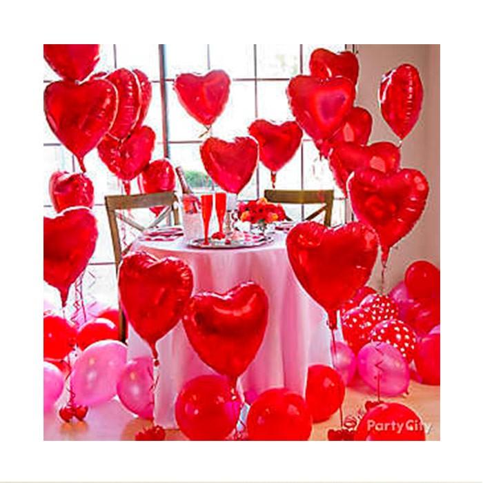 バルーン ハート 4サイズセット アルミ風船 結婚式 二次会 誕生日