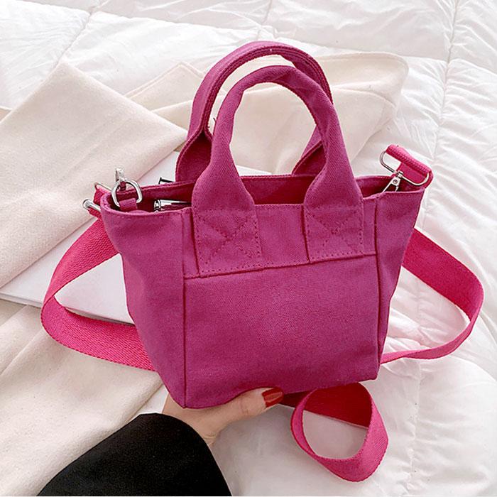 ミニトートバッグ 帆布 斜めがけ ショルダーバッグ 仕切り 小さめ