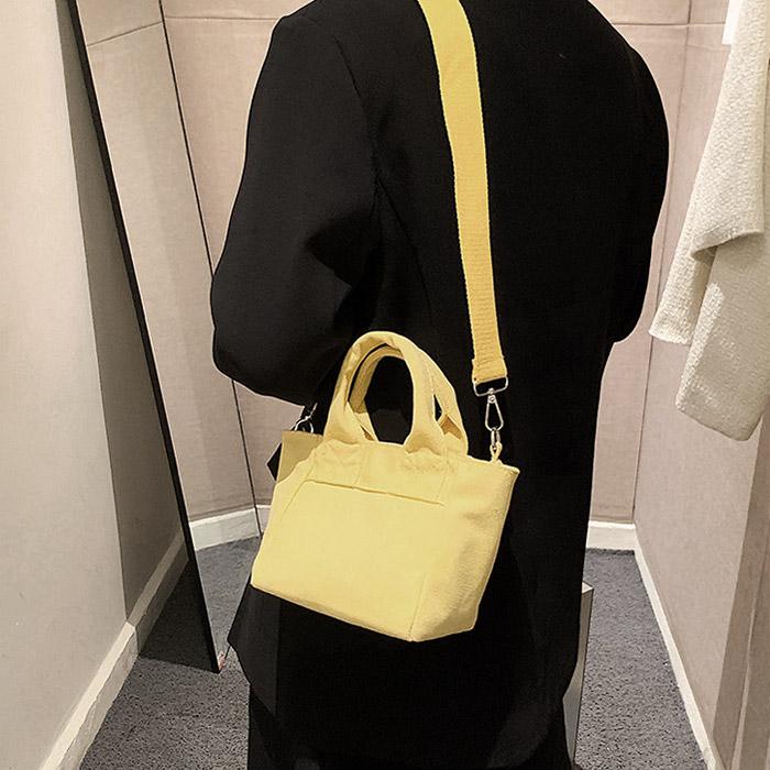 ミニトートバッグ 帆布 斜めがけ ショルダーバッグ 仕切り 小さめ