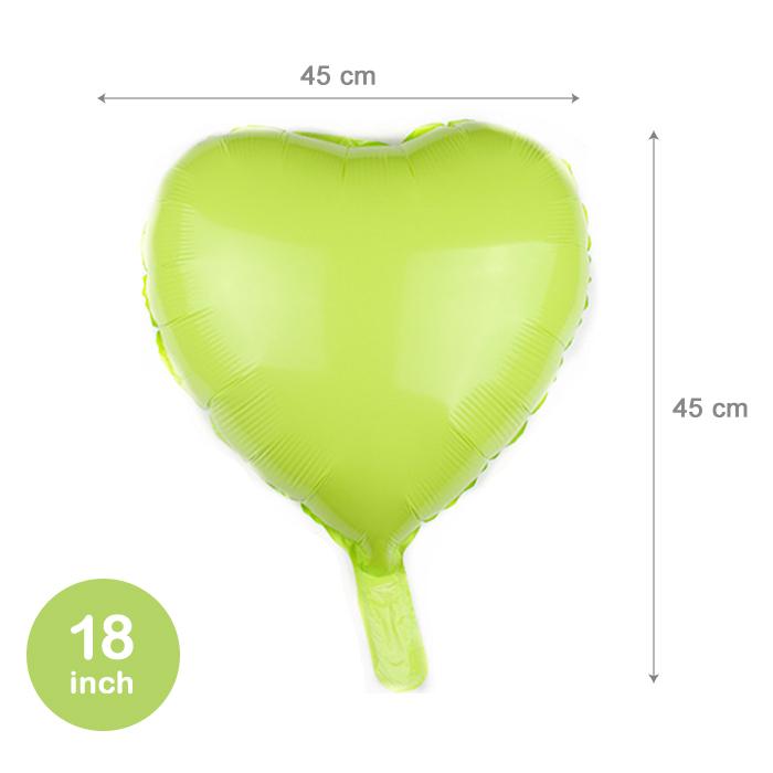 キャンディーカラー パステルカラー ハート型 バルーン 18インチ ばら