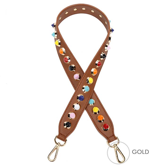 スタッズ ショルダーストラップ 単品 付け替え バッグ ショルダー