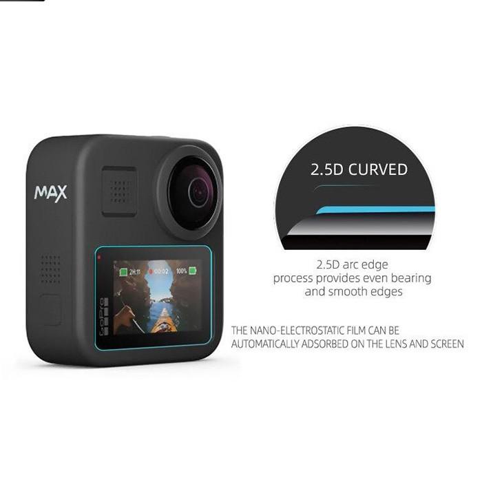 GoPro Max ガラスフィルム 強化ガラス 2枚入り 2.5D 正規品 液晶保護フィルム 指紋防止 傷防止 気泡防止 硬度9H 液晶保護 スクリーン プロテクター｜niuniushop｜07