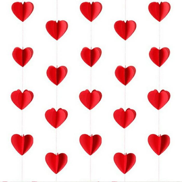 ガーランド ハート型 紙製 ペーパーガーランド バレンタイン インテリア 誕生日 飾り パーティーグッズ Niuniu 通販 Yahoo ショッピング