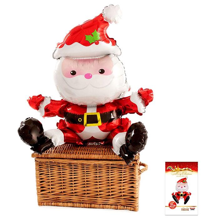 3D サンタクロース バルーン お座り サンタさん 立体 組み立て式 風船