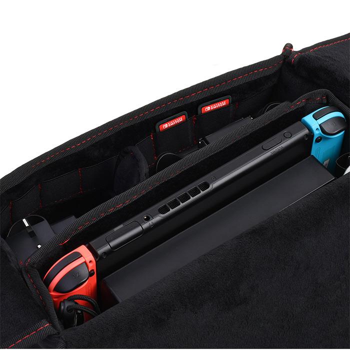 Nintendo Switch 収納バッグ 大容量 ニンテンドースイッチ ゲーム機 充電器 ソフトケース メモリー 収納ボックス コントローラー Joy-Con ジョイコン |  | 05